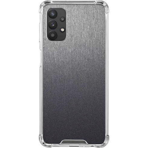 Specialty Vinyl Brushed Steel Texture Galaxy A32 5G Clear Case