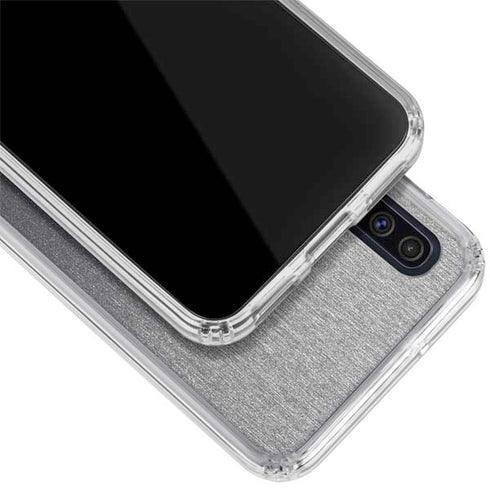 Specialty Vinyl Brushed Steel Texture Galaxy A50 Clear Case