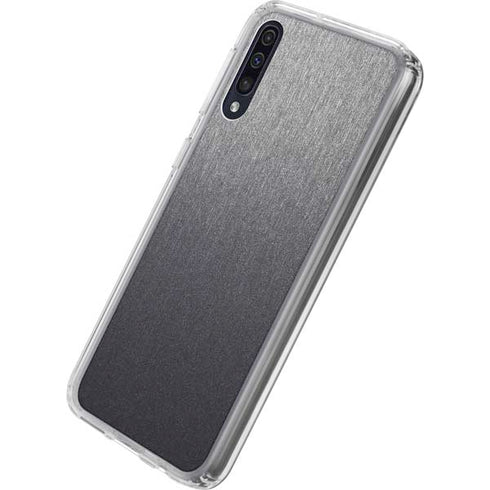 Specialty Vinyl Brushed Steel Texture Galaxy A50 Clear Case