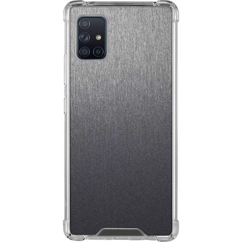 Specialty Vinyl Brushed Steel Texture Galaxy A51 5G Clear Case