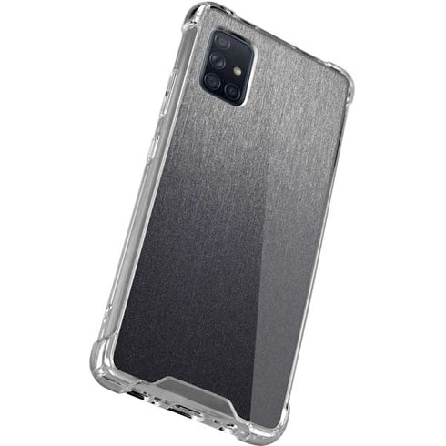 Specialty Vinyl Brushed Steel Texture Galaxy A51 5G Clear Case