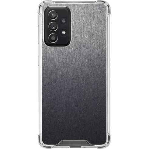 Specialty Vinyl Brushed Steel Texture Galaxy A52 5G Clear Case