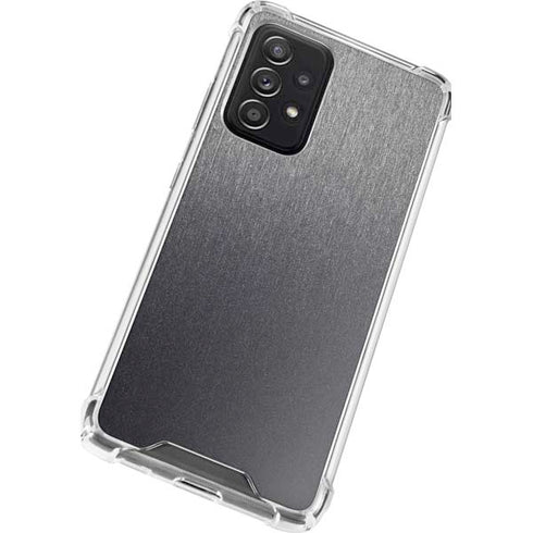 Specialty Vinyl Brushed Steel Texture Galaxy A52 5G Clear Case