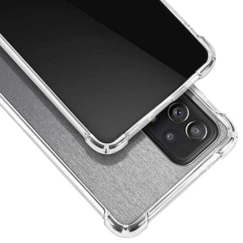 Specialty Vinyl Brushed Steel Texture Galaxy A52 5G Clear Case