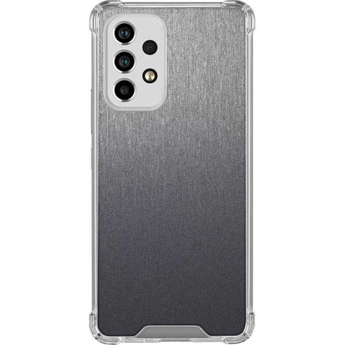 Specialty Vinyl Brushed Steel Texture Galaxy A53 5G Clear Case