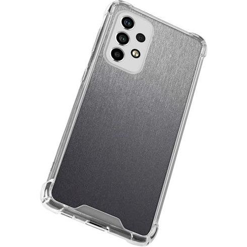 Specialty Vinyl Brushed Steel Texture Galaxy A53 5G Clear Case