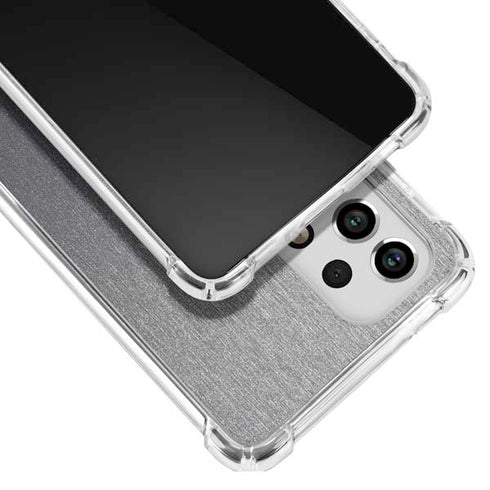 Specialty Vinyl Brushed Steel Texture Galaxy A53 5G Clear Case