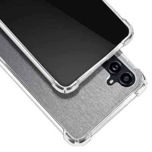 Specialty Vinyl Brushed Steel Texture Galaxy A54 5G Clear Case