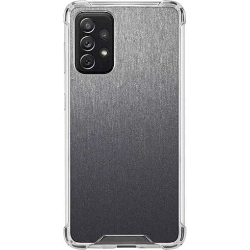 Specialty Vinyl Brushed Steel Texture Galaxy A72 5G Clear Case