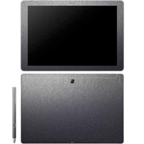 Specialty Vinyl Brushed Steel Texture Galaxy Book 12in Skin