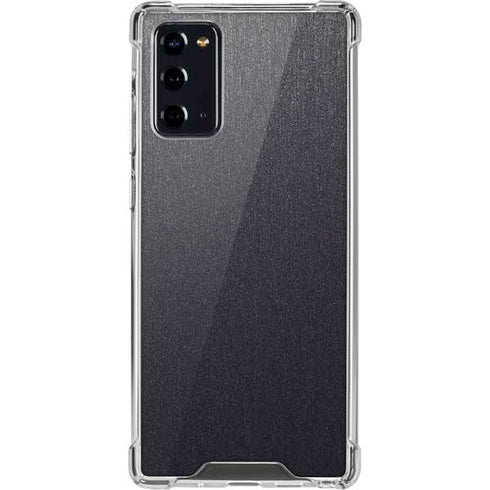 Specialty Vinyl Brushed Steel Texture Galaxy Note20 5G Clear Case