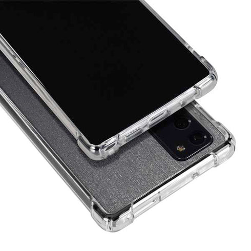 Specialty Vinyl Brushed Steel Texture Galaxy Note20 5G Clear Case