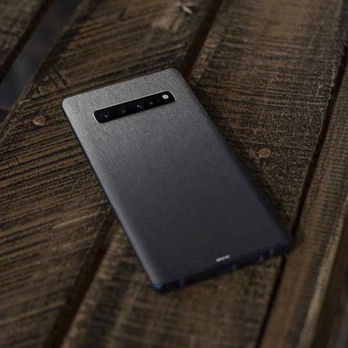 Specialty Vinyl Brushed Steel Texture Galaxy S10 Plus Skin