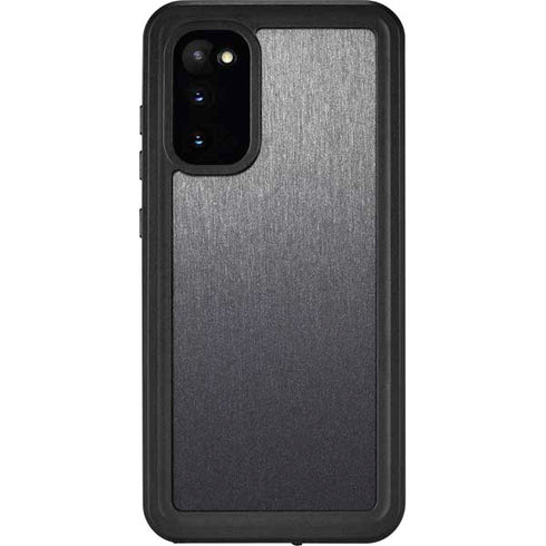 Specialty Vinyl Brushed Steel Texture Galaxy S20 Waterproof Case