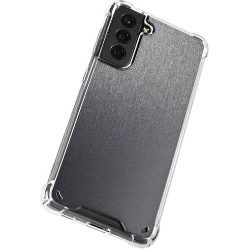 Specialty Vinyl Brushed Steel Texture Galaxy S21 Plus 5G Clear Case
