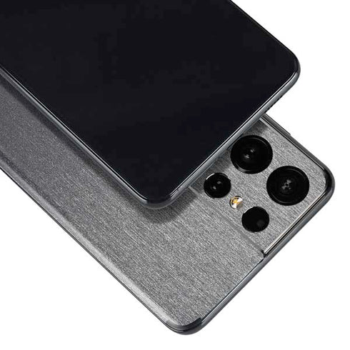 Specialty Vinyl Brushed Steel Texture Galaxy S21 Ultra 5G Skin