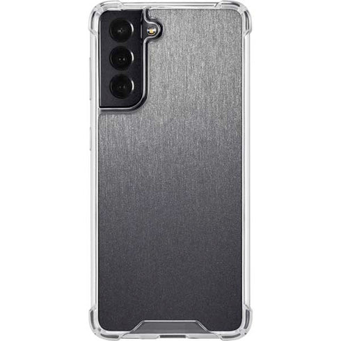 Specialty Vinyl Brushed Steel Texture Galaxy S22 Clear Case