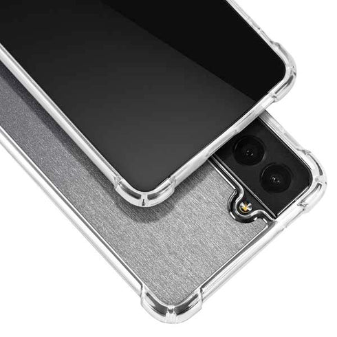Specialty Vinyl Brushed Steel Texture Galaxy S22 Clear Case