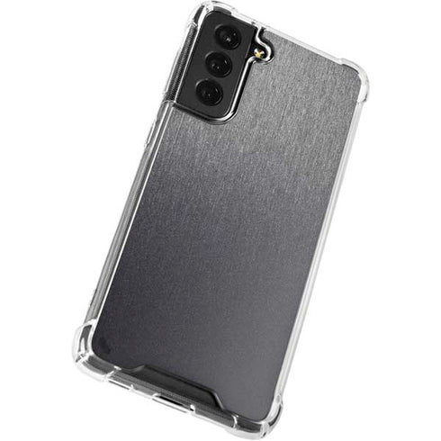 Specialty Vinyl Brushed Steel Texture Galaxy S22 Plus Clear Case