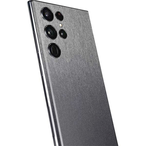 Specialty Vinyl Brushed Steel Texture Galaxy S22 Ultra Skin