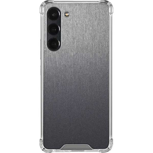 Specialty Vinyl Brushed Steel Texture Galaxy S23 Plus Clear Case
