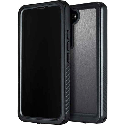 Specialty Vinyl Brushed Steel Texture Galaxy S23 Plus Waterproof Case