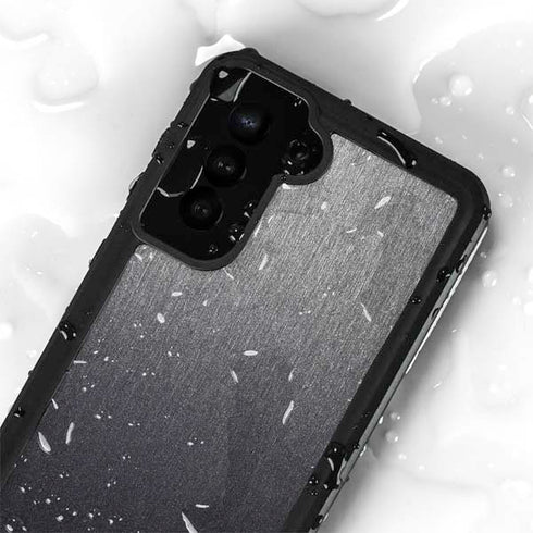 Specialty Vinyl Brushed Steel Texture Galaxy S23 Waterproof Case