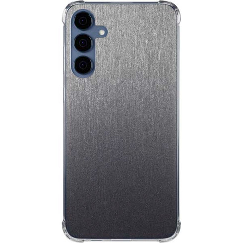 Specialty Vinyl Brushed Steel Texture Galaxy S24 Clear Case