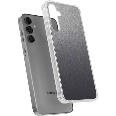 Specialty Vinyl Brushed Steel Texture Galaxy S24 Plus Clear Case