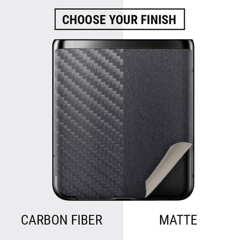 Specialty Vinyl Brushed Steel Texture Galaxy Z Flip Skin