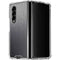 Specialty Vinyl Brushed Steel Texture Galaxy Z Fold4 5G Clear Case