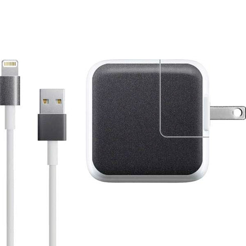 Specialty Vinyl Brushed Steel Texture iPad Charger (10W USB) Skin