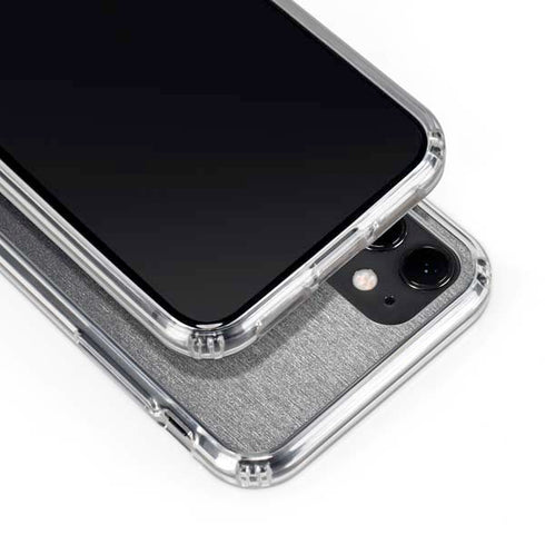 Brushed Steel Texture iPhone 11 Clear Case