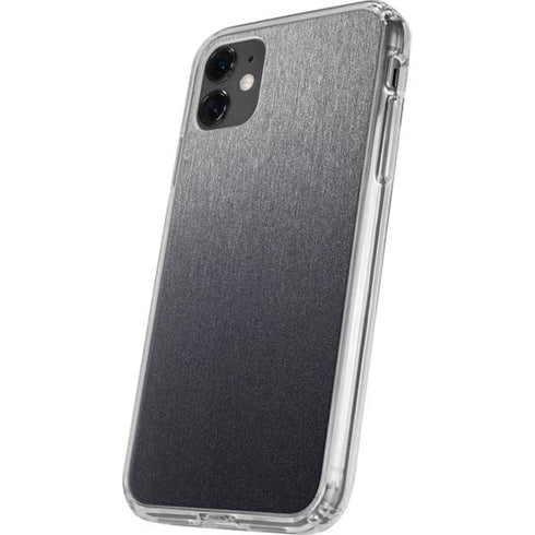 Brushed Steel Texture iPhone 11 Clear Case