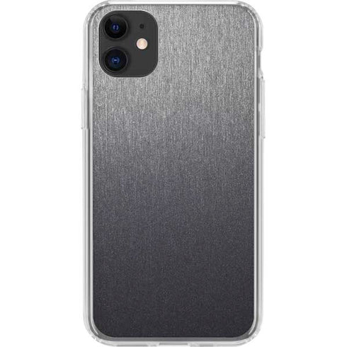 Brushed Steel Texture iPhone 11 Clear Case