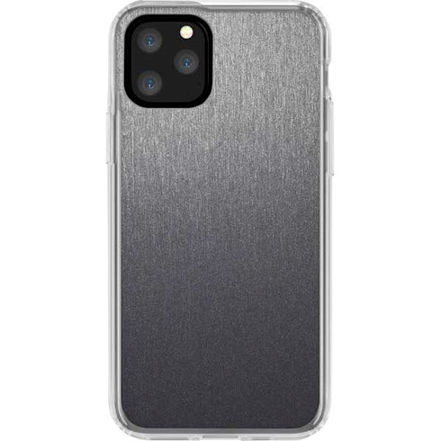 Brushed Steel Texture iPhone 11 Pro Clear Case