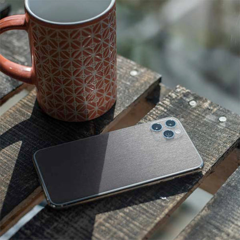Specialty Vinyl Brushed Steel Texture iPhone 11 Pro Max Skin