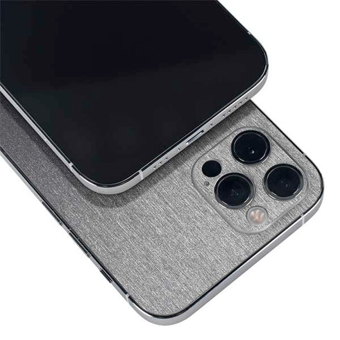 Specialty Vinyl Brushed Steel Texture iPhone 12 Pro Max Skin
