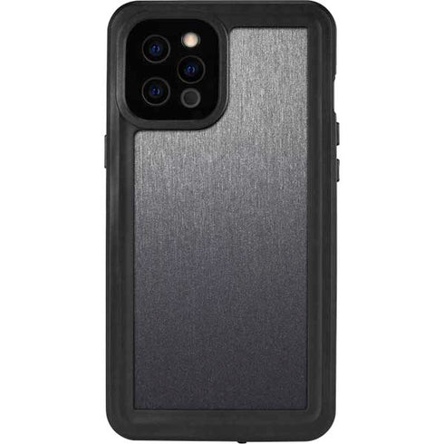 Specialty Vinyl Brushed Steel Texture iPhone 12 Pro Max Waterproof Case