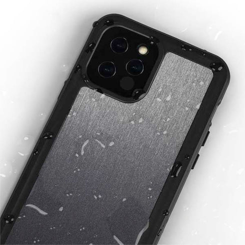 Specialty Vinyl Brushed Steel Texture iPhone 12 Pro Max Waterproof Case