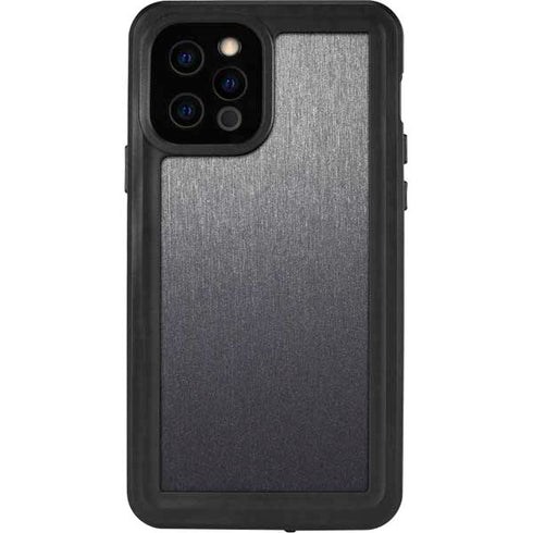 Specialty Vinyl Brushed Steel Texture iPhone 12 Pro Waterproof Case