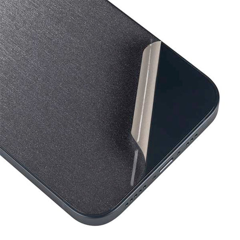 Specialty Vinyl Brushed Steel Texture iPhone 14 Plus Skin