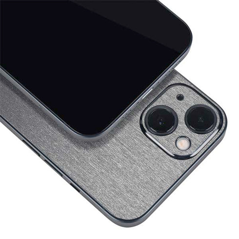 Specialty Vinyl Brushed Steel Texture iPhone 14 Plus Skin