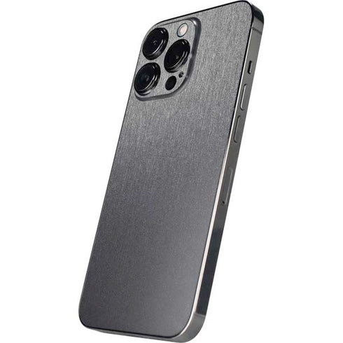 Specialty Vinyl Brushed Steel Texture iPhone 15 Pro Skin