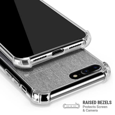 Brushed Steel Texture iPhone 7/8 Plus Clear Case