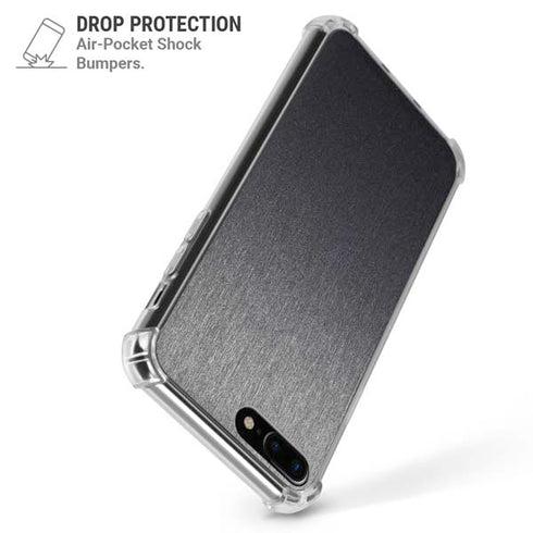 Brushed Steel Texture iPhone 7/8 Plus Clear Case