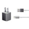 Specialty Vinyl Brushed Steel Texture iPhone Charger (5W USB) Skin