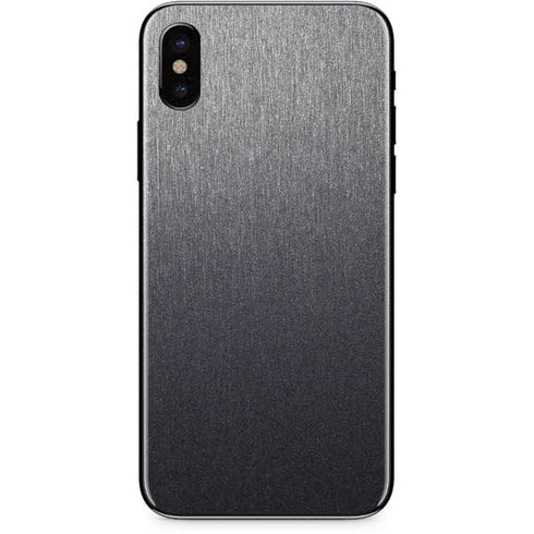 Specialty Vinyl Brushed Steel Texture iPhone X Skin