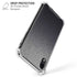 Brushed Steel Texture iPhone XR Clear Case