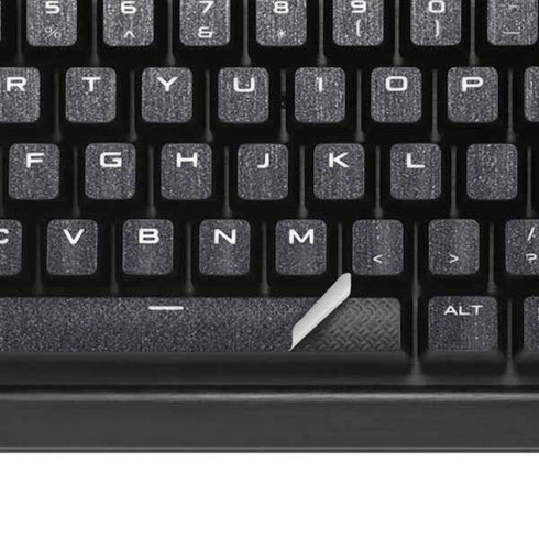 Specialty Vinyl Brushed Steel Texture K95 RGB PLATINUM Mechanical Gaming Keyboard Skin